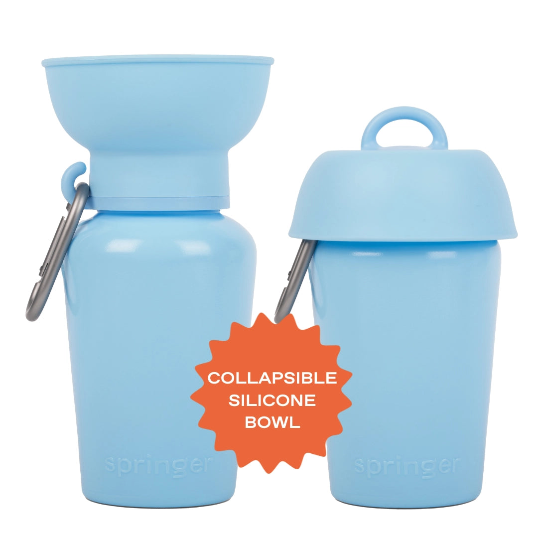 Flip Dog Travel Bottle - Sky Blue