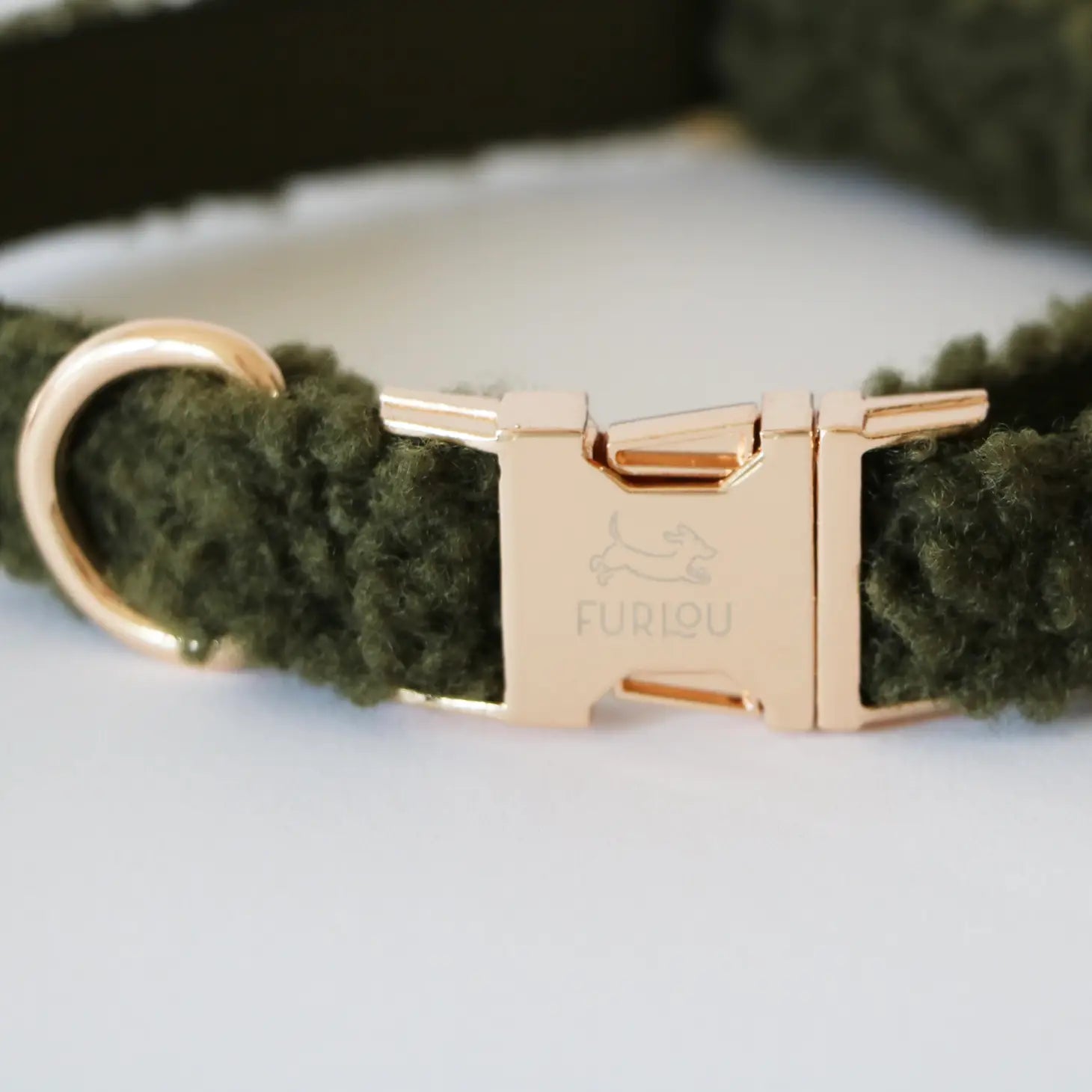 Sherpa Dog Collar - Olive Green