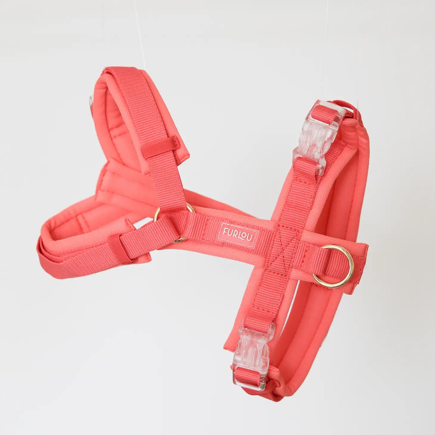 Dog Harness - Padded Coral