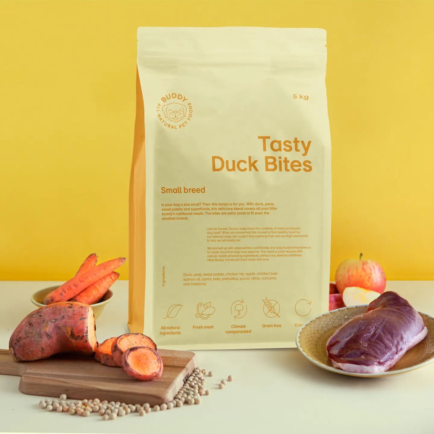 Tasty Duck Bites|Small Breed|Dog Kibble|100% Grain Free Dog Food