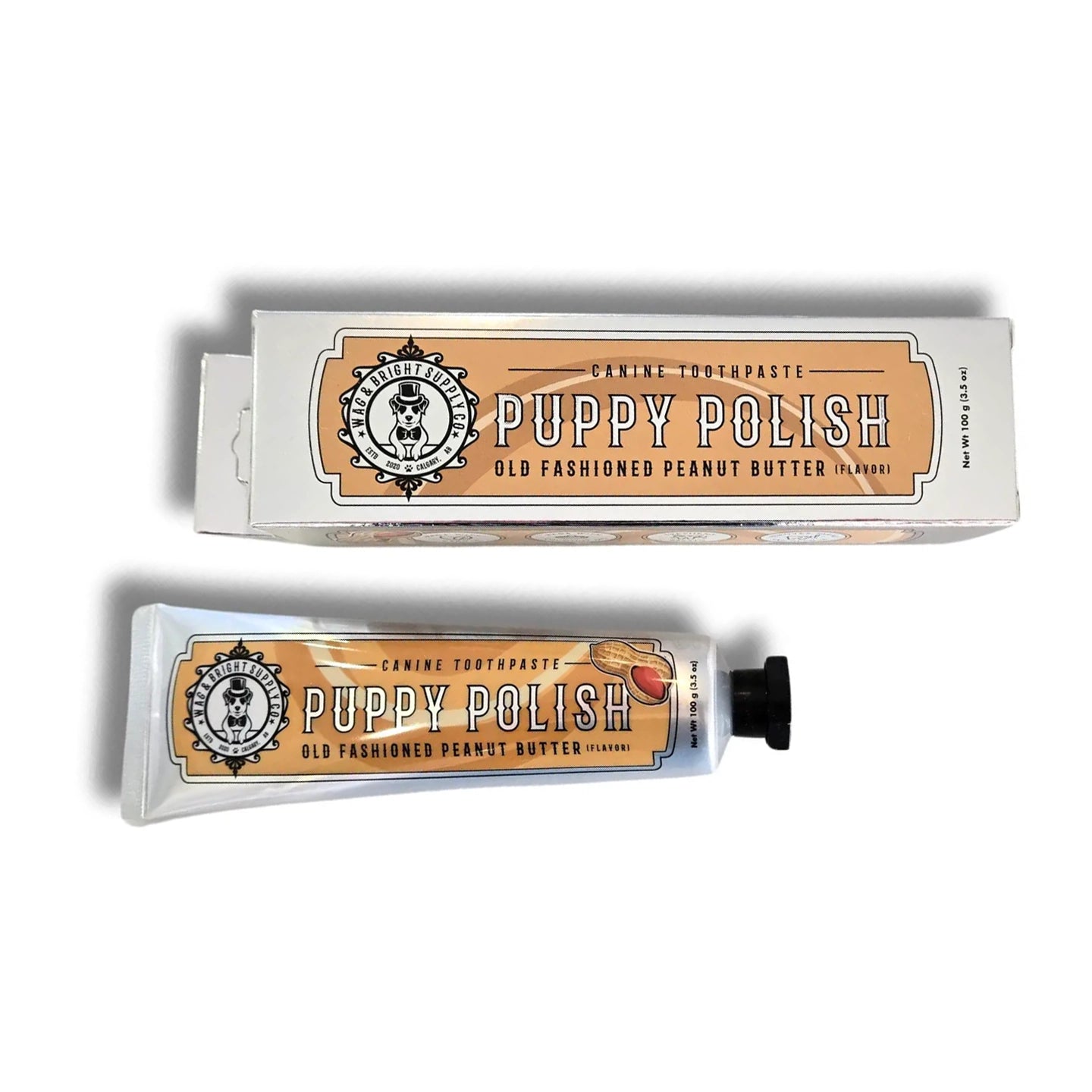 Puppy Polish Natural Dog Toothpaste | Old Fashioned Peanut Butter