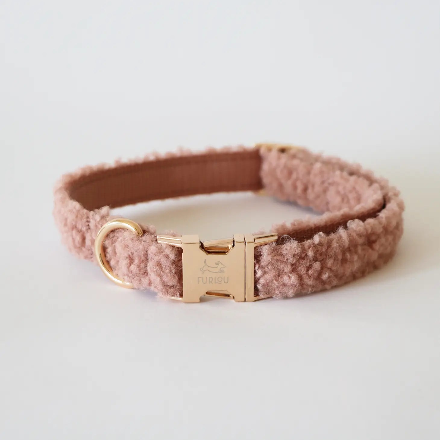 Sherpa Dog Collar - Rose