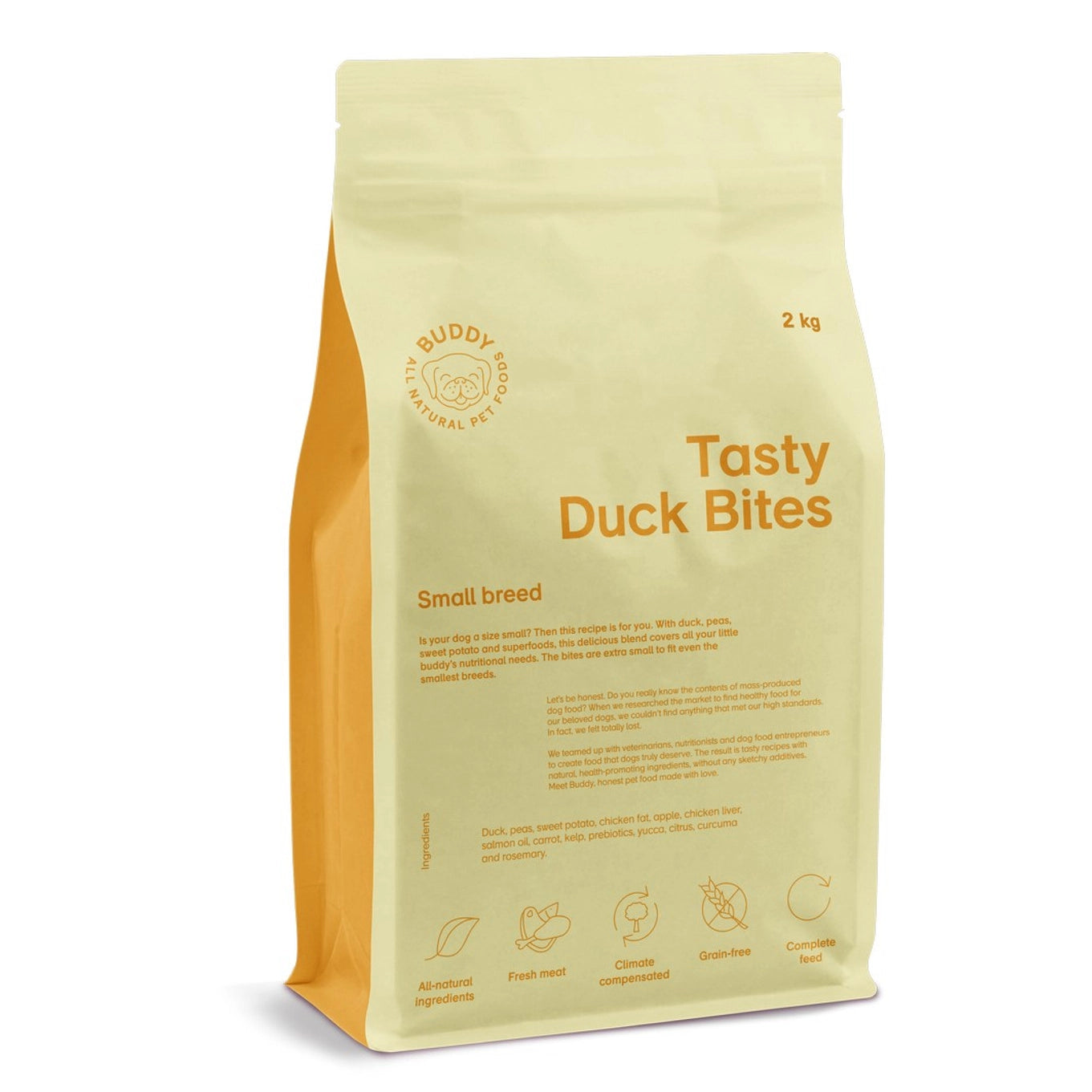 Tasty Duck Bites|Small Breed|Dog Kibble|100% Grain Free Dog Food