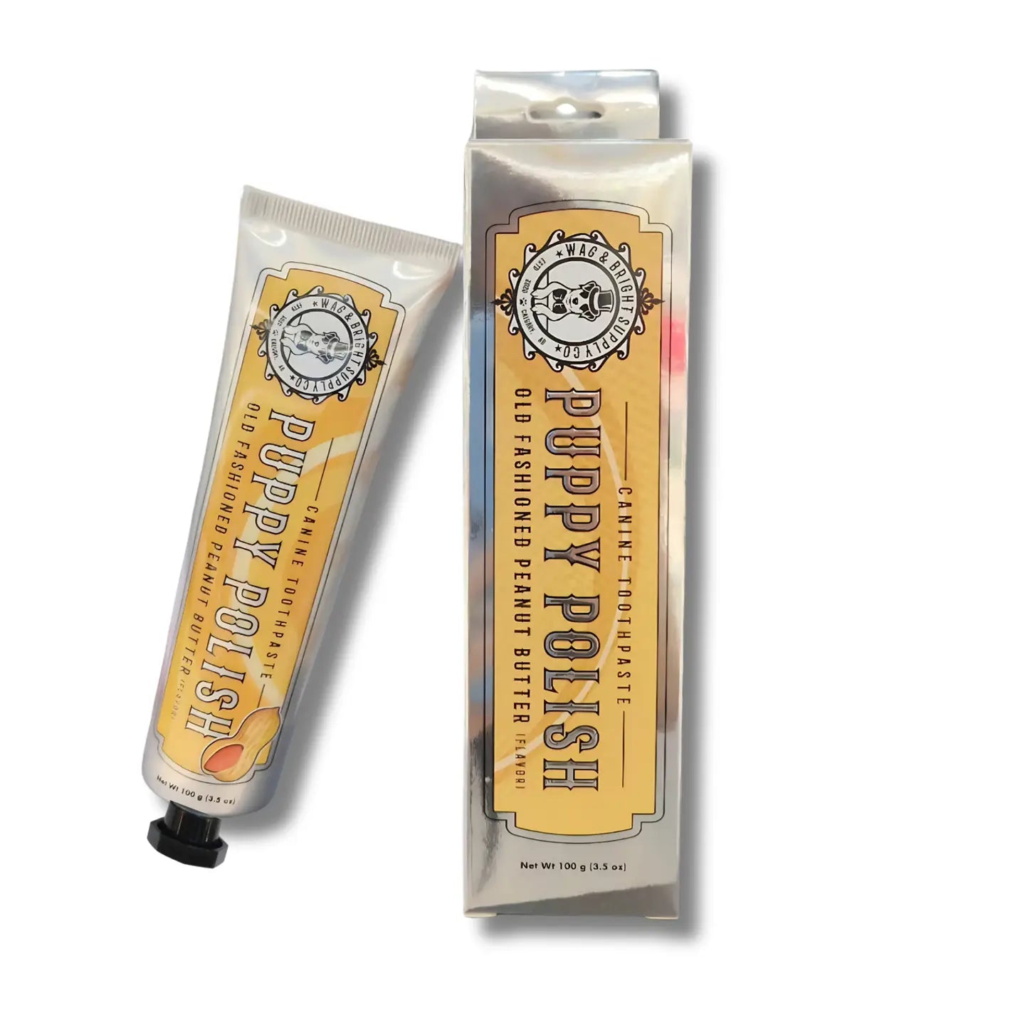 Puppy Polish Natural Dog Toothpaste | Old Fashioned Peanut Butter