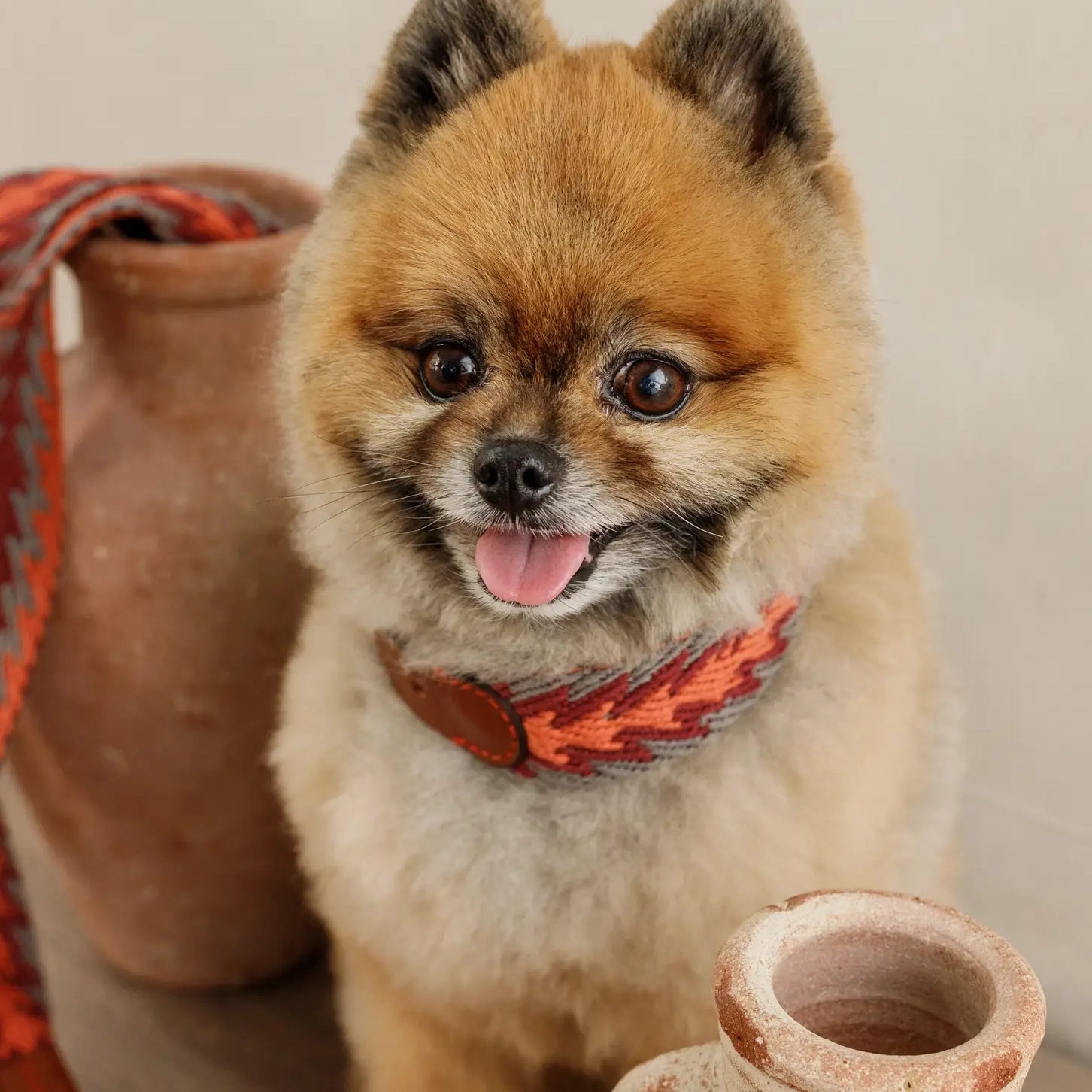 Peruvian Orange Arrow Collar