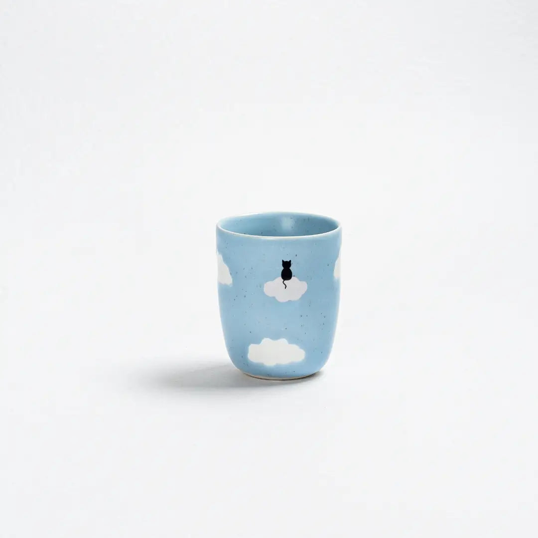 Cloud Stoneware Cup | Cat Dad