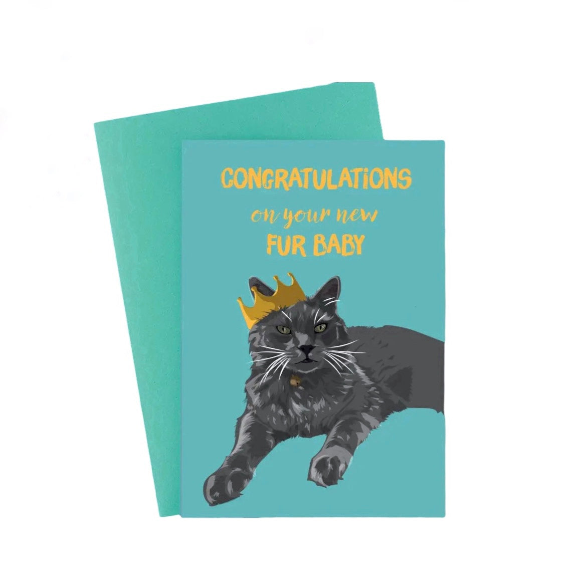 Congratulations On Your New Fur Baby Cat Card