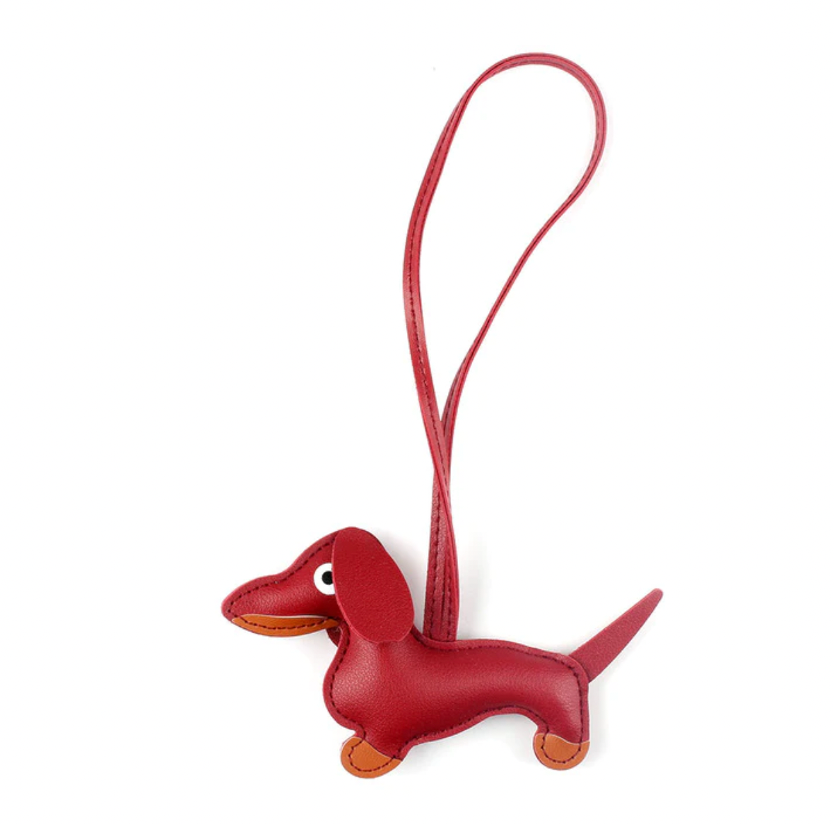 Teckel Charm - Burgundy