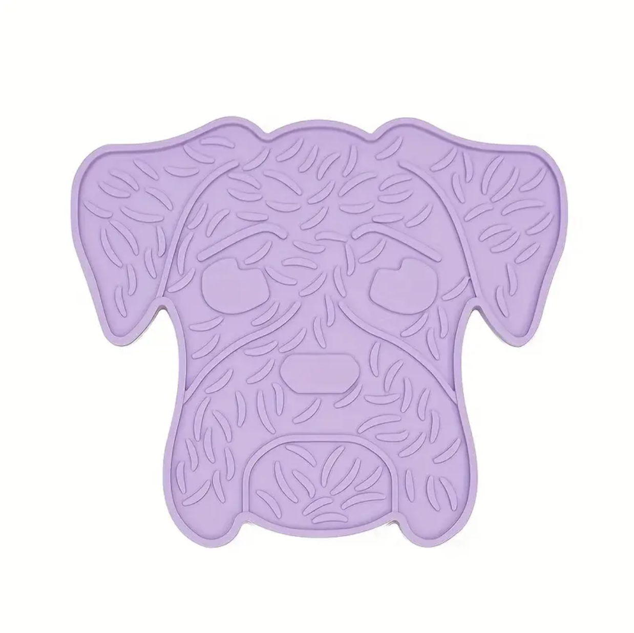 Enrichment Licking Mat with Suction Cups - Dog Face