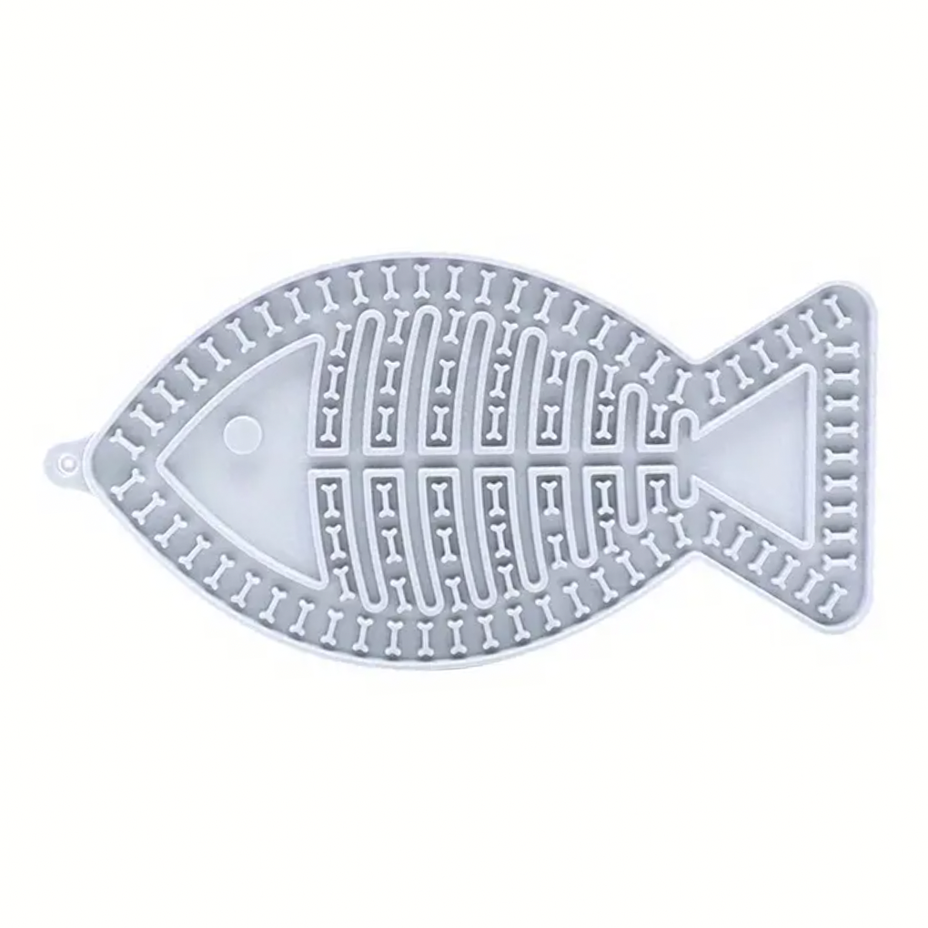 Enrichment Licking Mat with Suction Cups - Fish