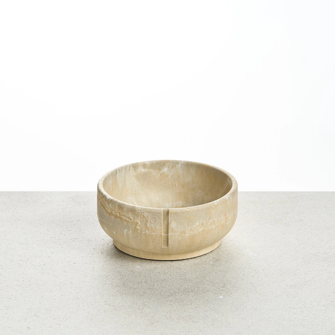 Classic Feeder Bowl - Owl Greige Marble