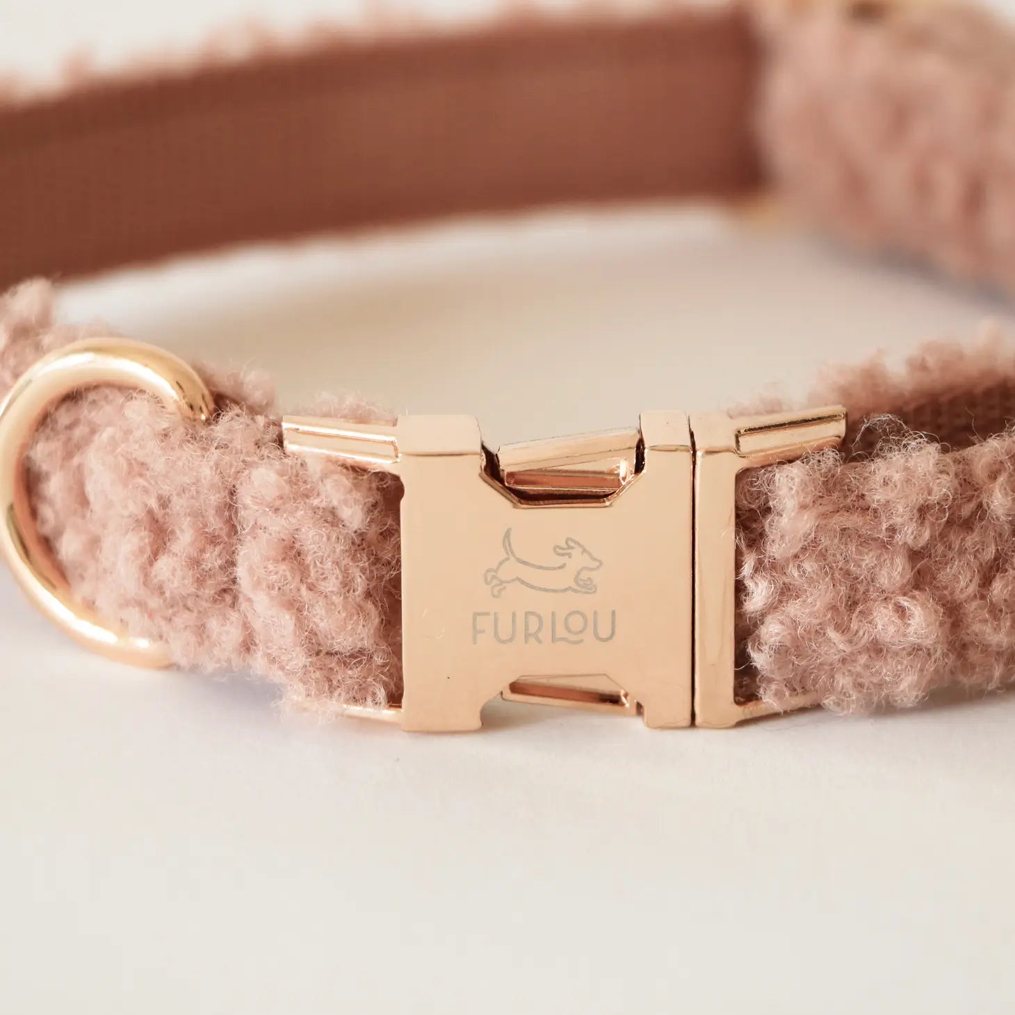 Sherpa Dog Collar - Rose