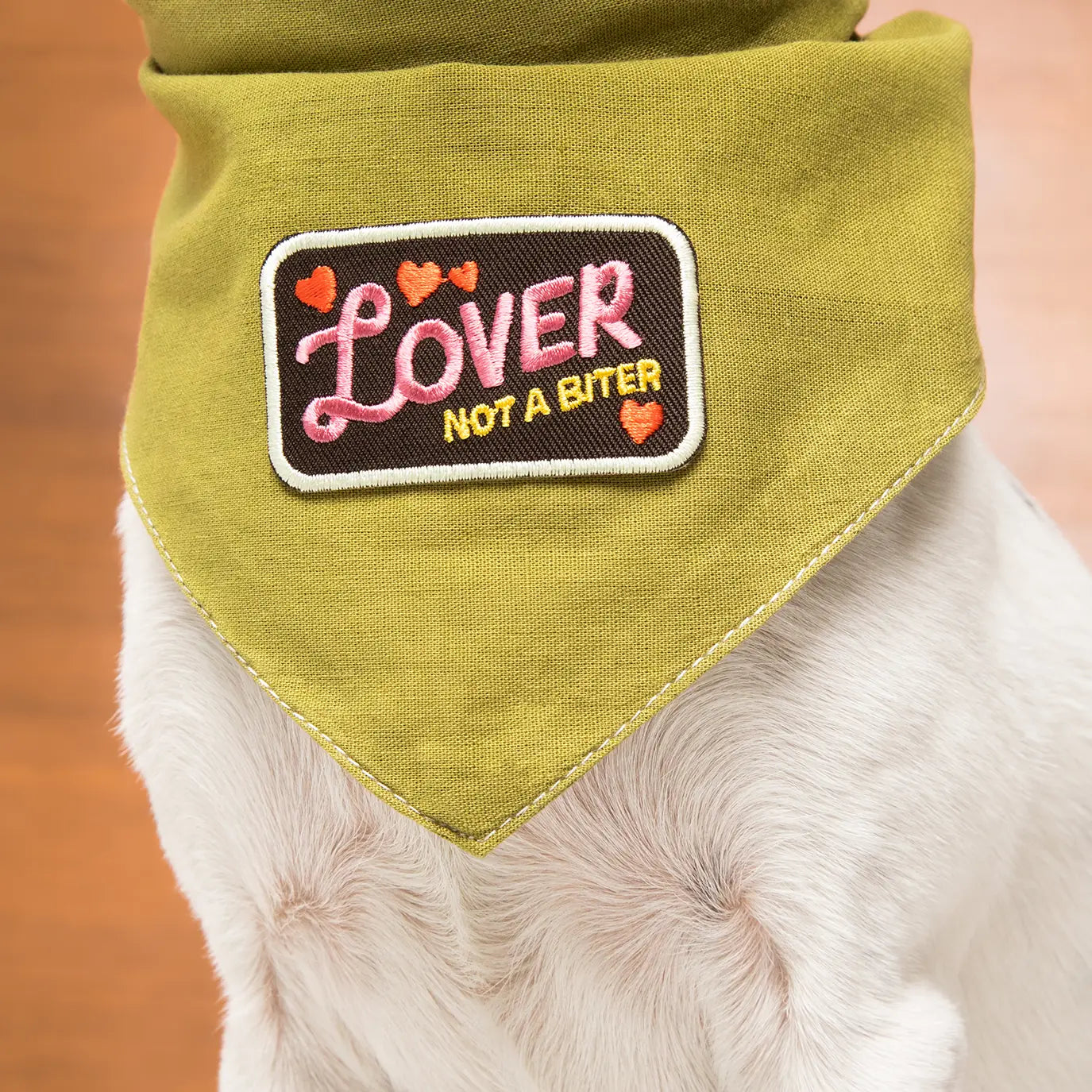 Lover not a Biter Badge