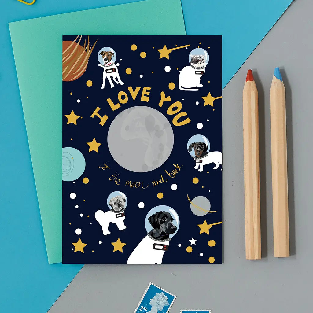 Love You To the Moon and Back Card