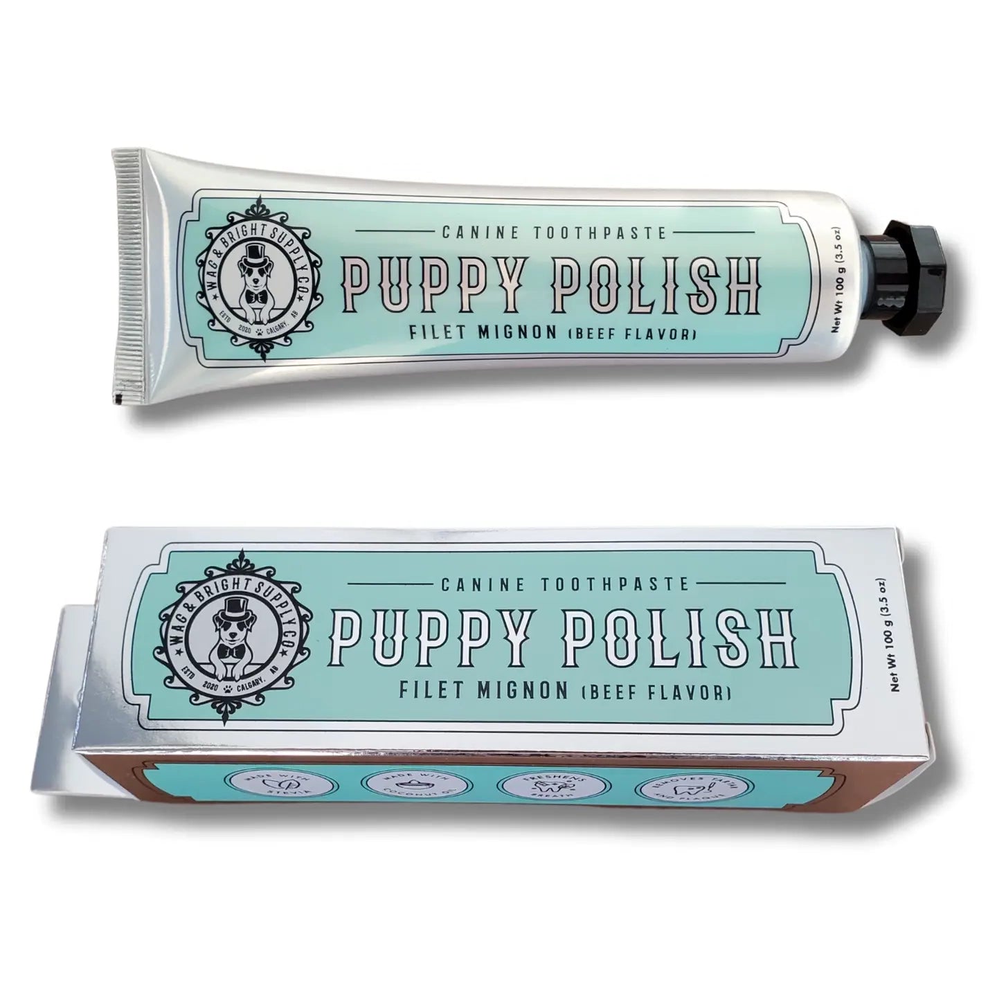 Puppy Polish Natural Dog Toothpaste | Filet Mignon (Beef)