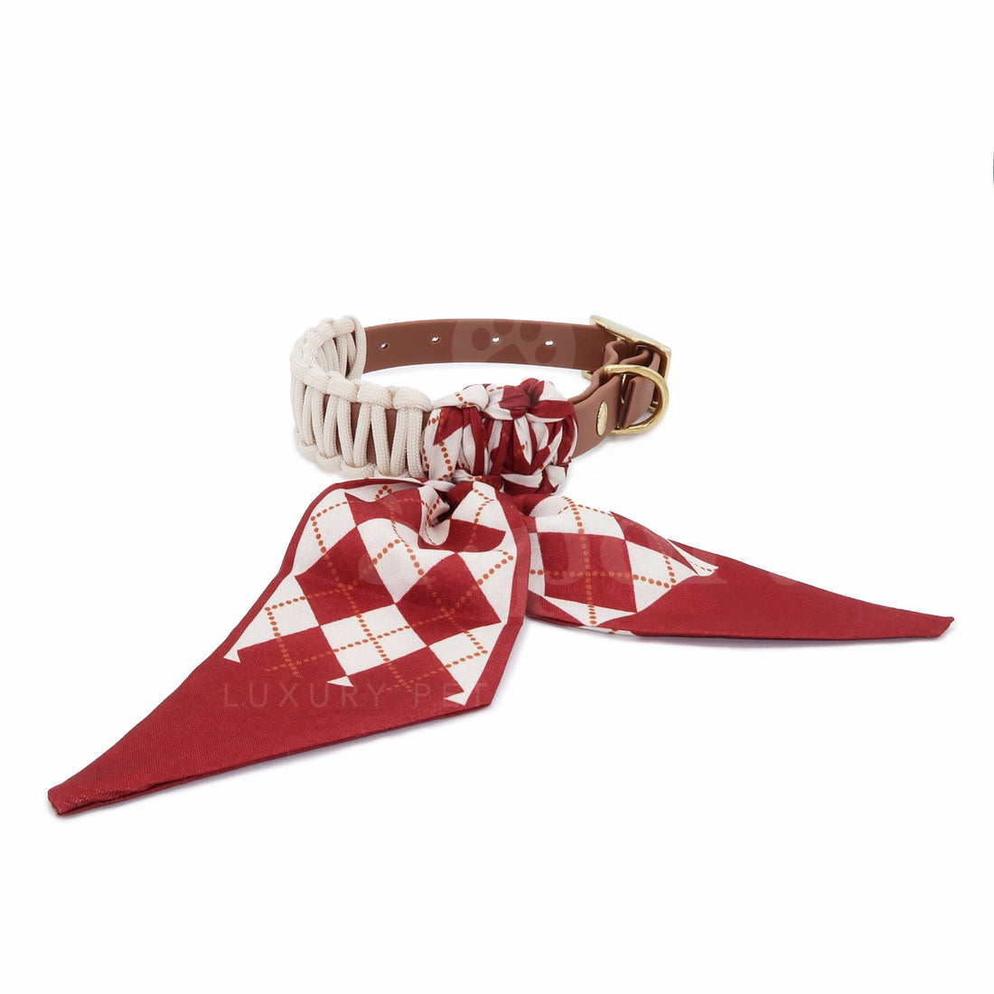 Foulie Collar | Rust Highland Plaid