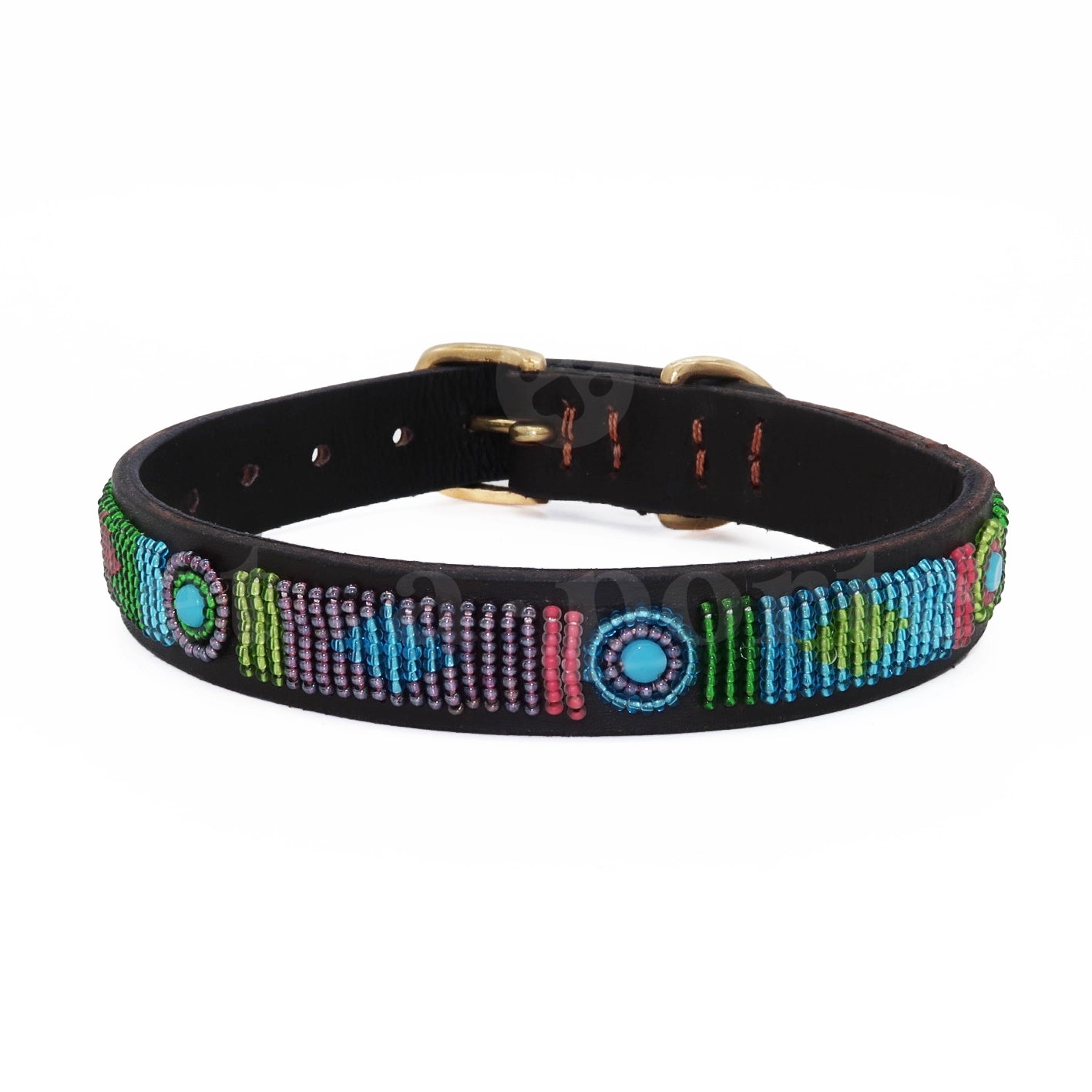 Beaded Dog Collar - Violette