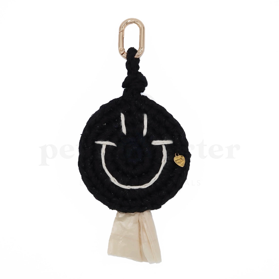 Smiley Poop Bag | Black