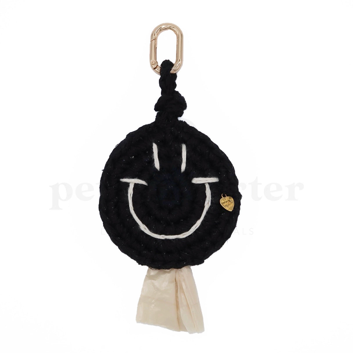 Smiley Poop Bag | Black