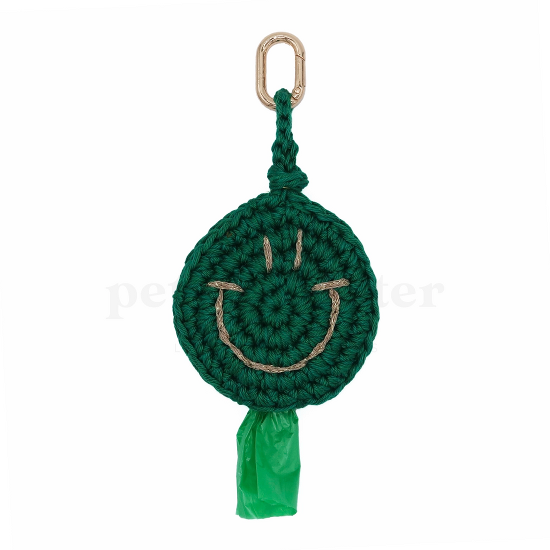 Smiley Poop Bag | Emerald Green