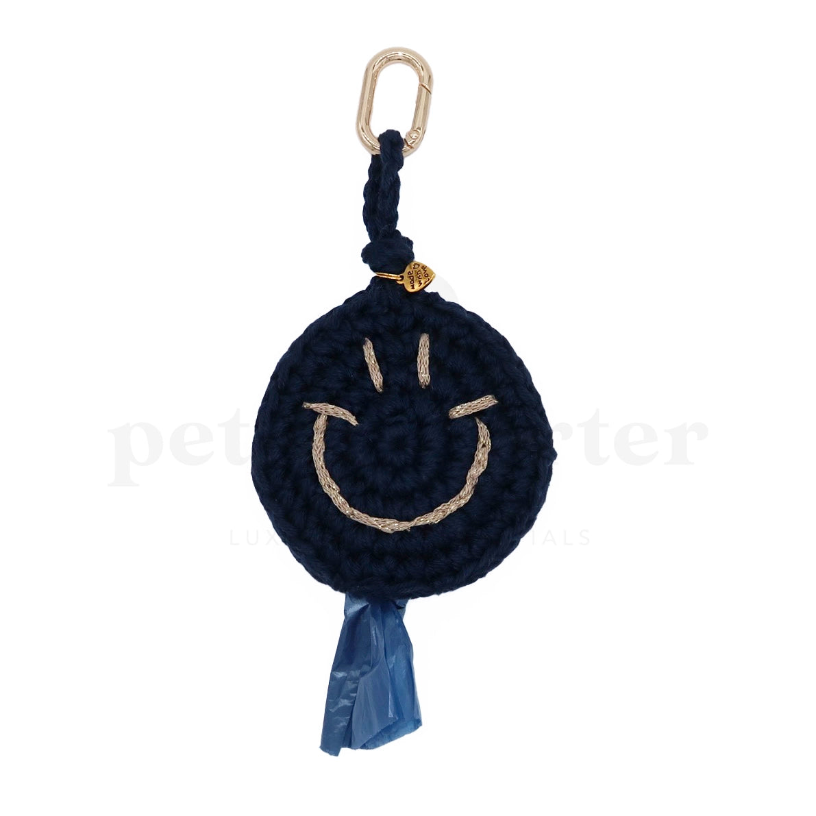 Smiley Poop Bag | Navy