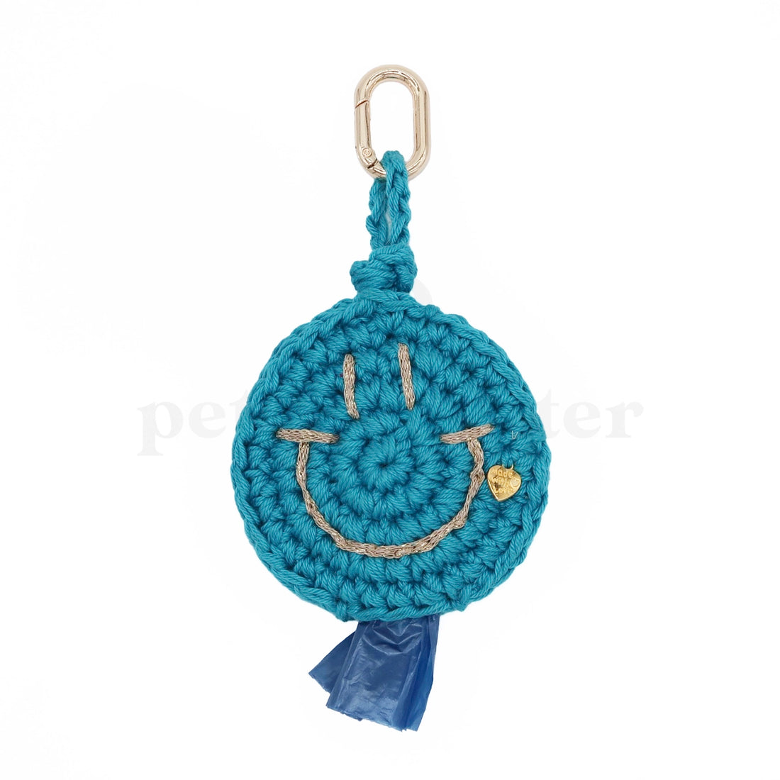 Smiley Poop Bag | Turquoise