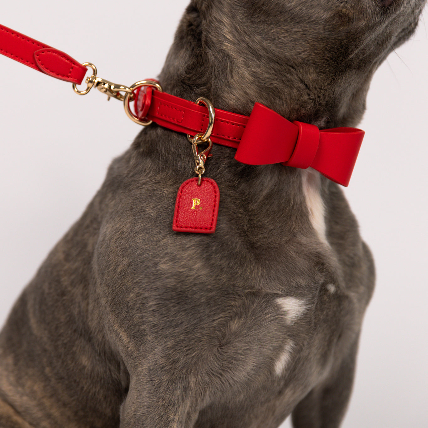 Ferrari Red - Vegan Leather Bowtie