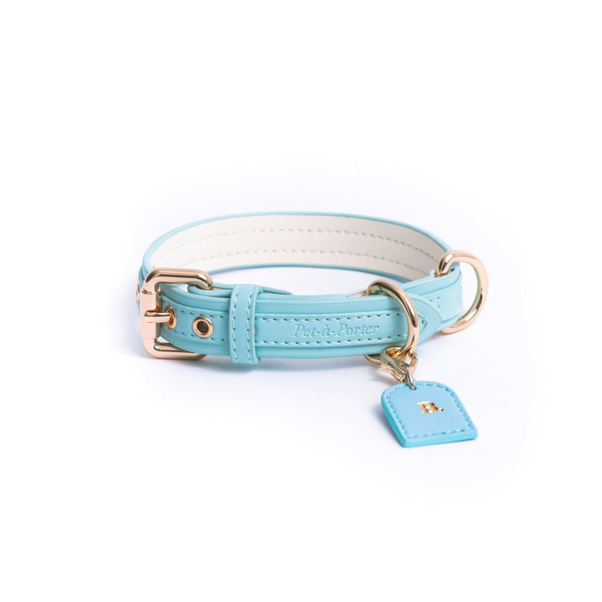 Sky Blue - Vegan Leather Collar