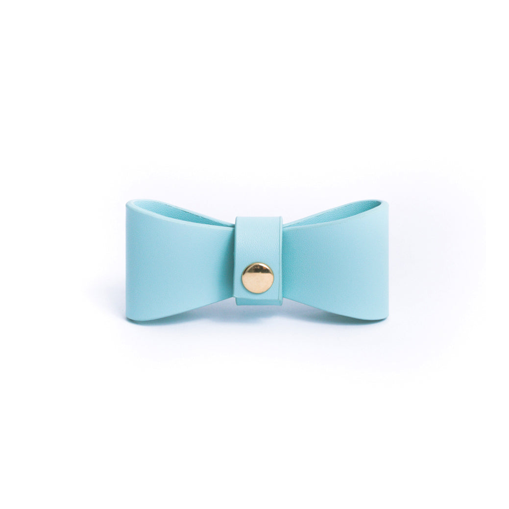 Sky Blue - Vegan Leather Bowtie