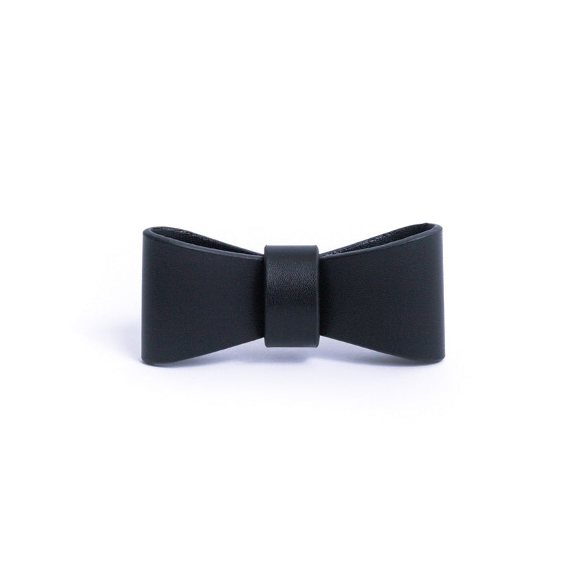 Onyx Black - Vegan Leather Bowtie
