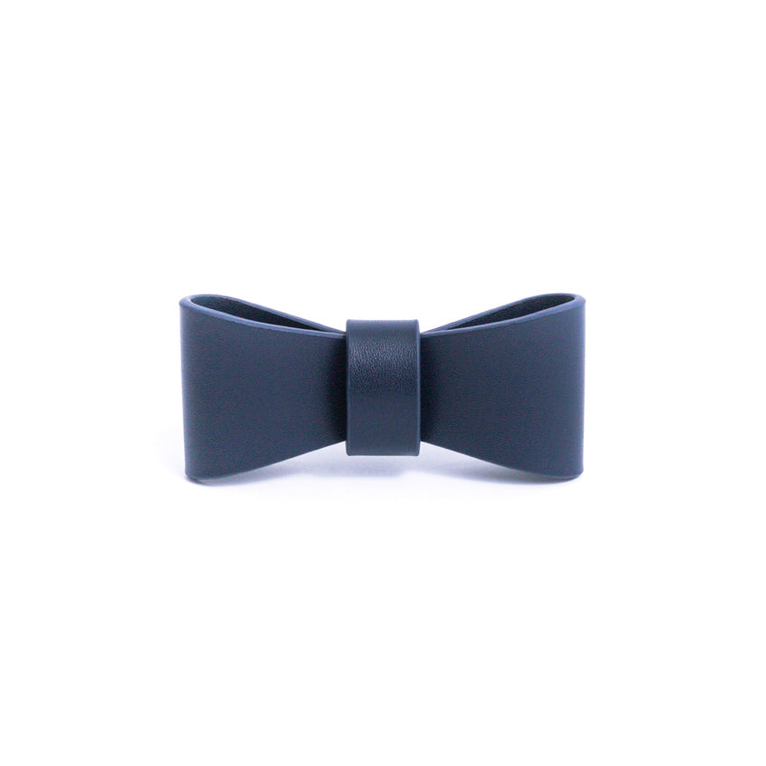 Midnight Blue - Vegan Leather Bowtie