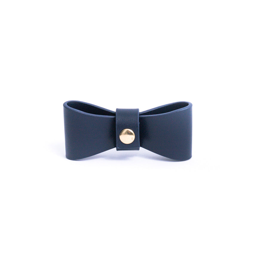 Midnight Blue - Vegan Leather Bowtie
