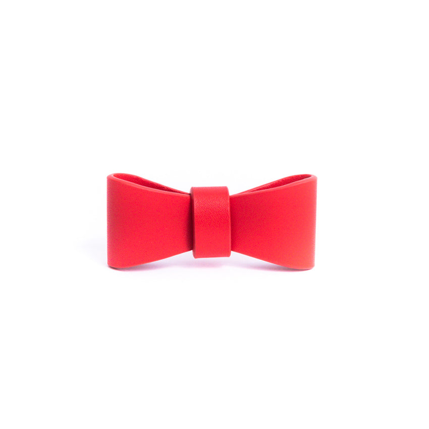 Ferrari Red - Vegan Leather Bowtie