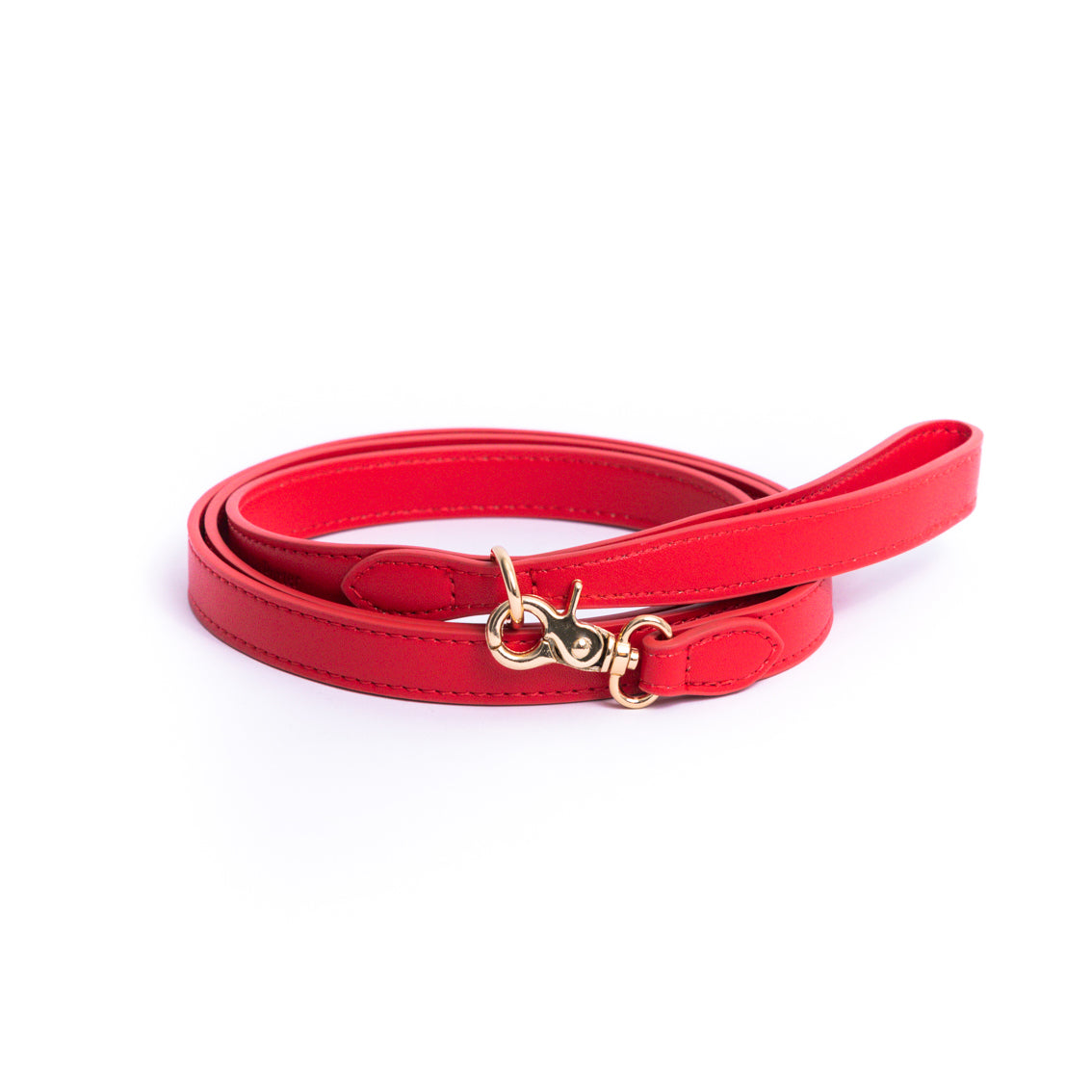 Ferrari Red - Vegan Leather Leash