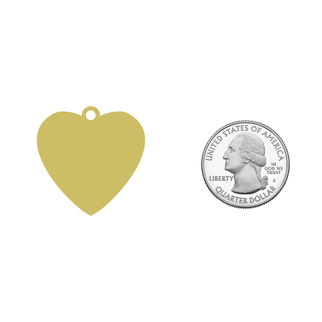Smiling Heart Dog Tag