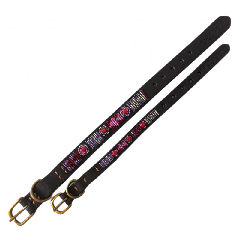 Beaded Dog Collar - Lily