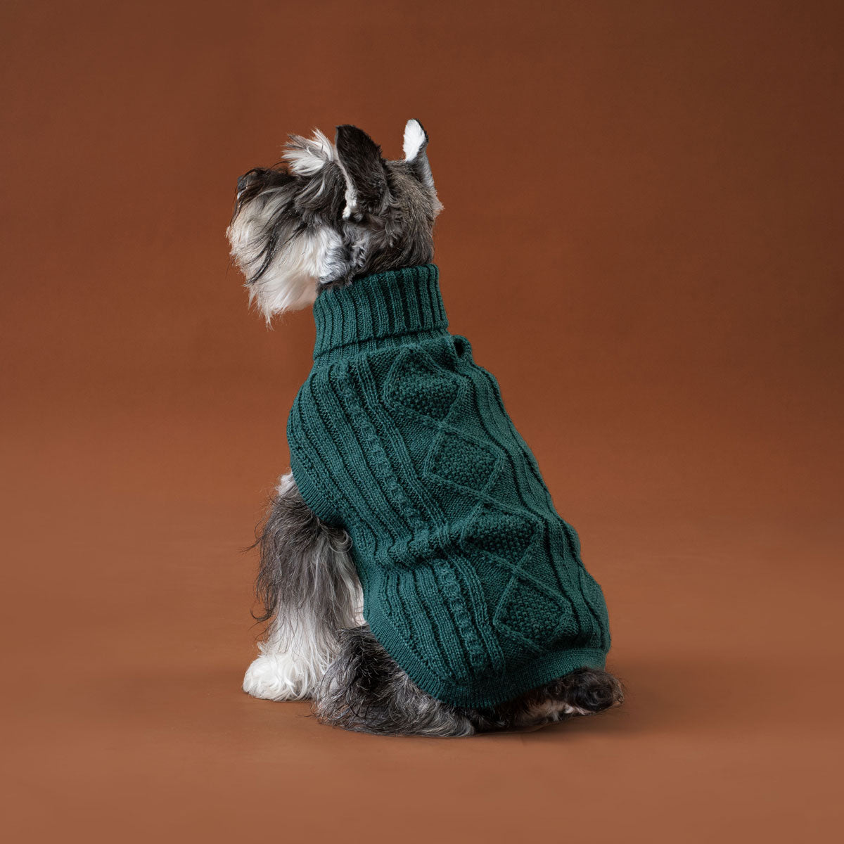 Emerald Green Aran Alpaca Sweater