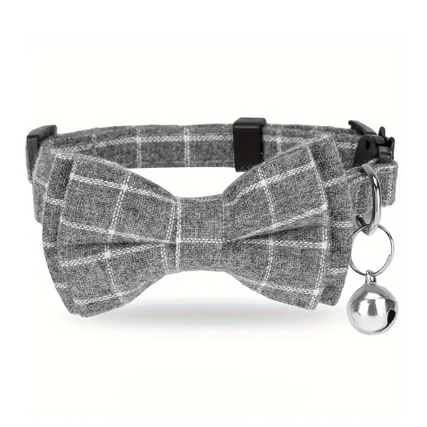 Adjustable Collar with Bell | Boss B*tch Grey