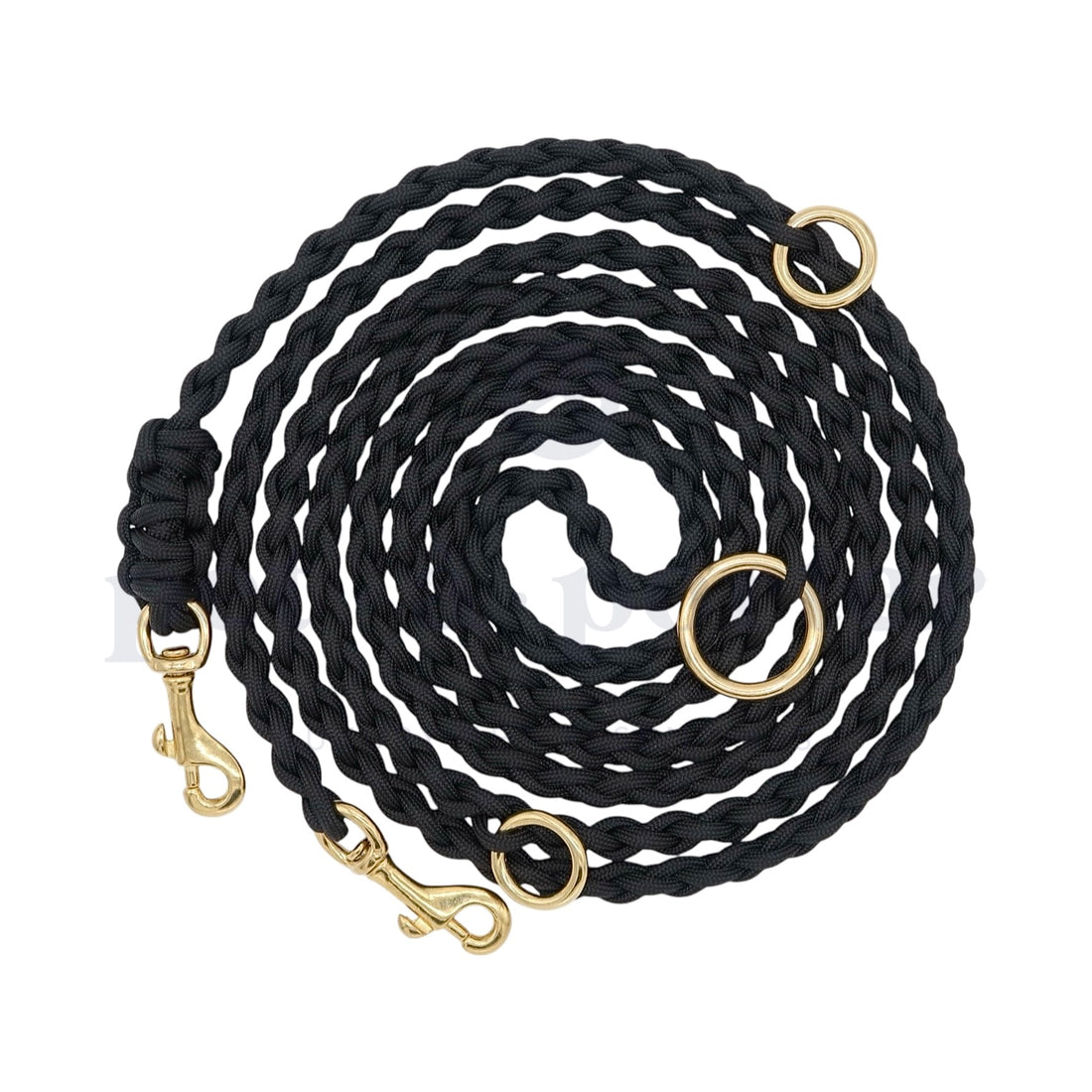 Adjustable Paracord Leash - Black