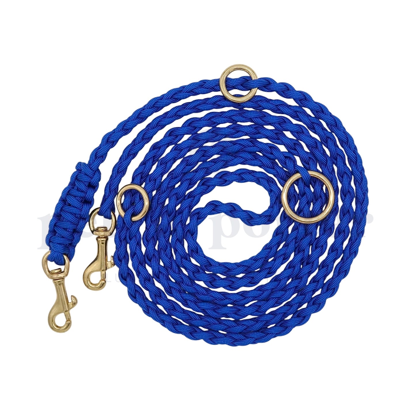 Adjustable Paracord Leash - Cobalt Blue