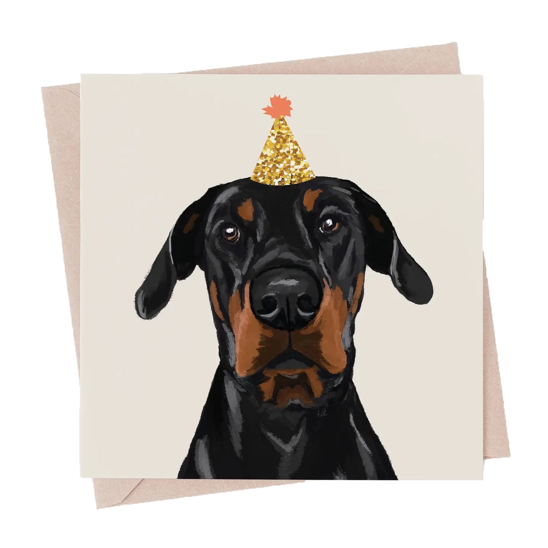 Dobermann Dog Greeting Card