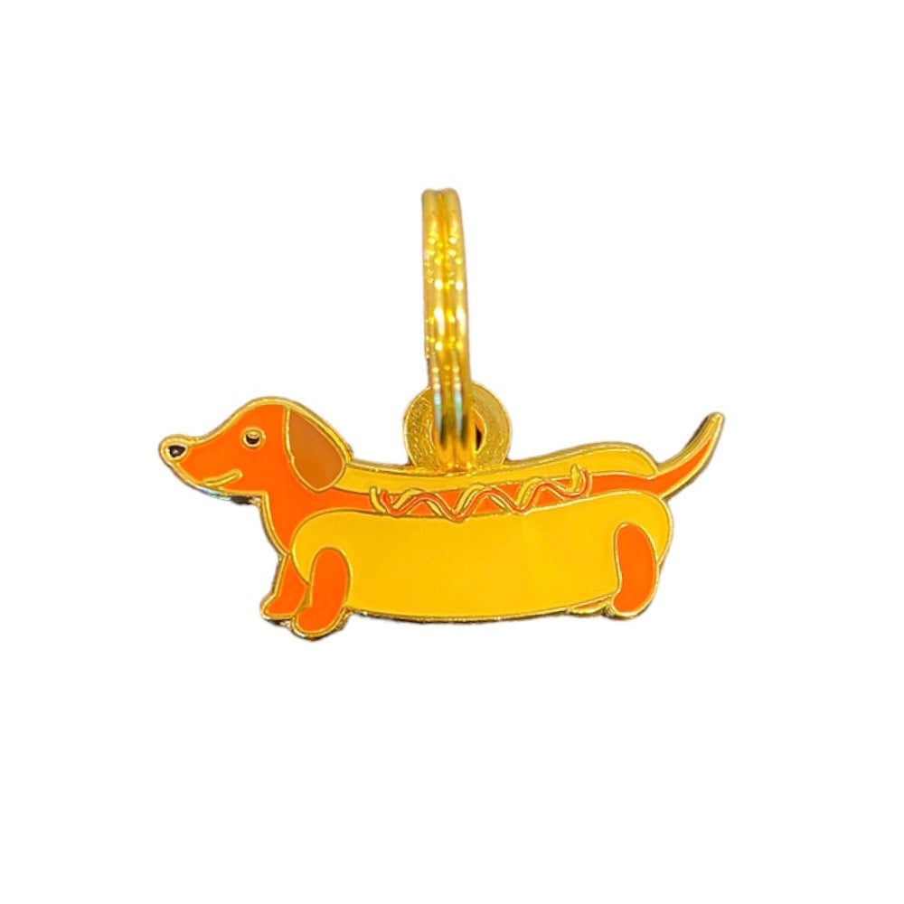 Hot Dog Teckel Tag