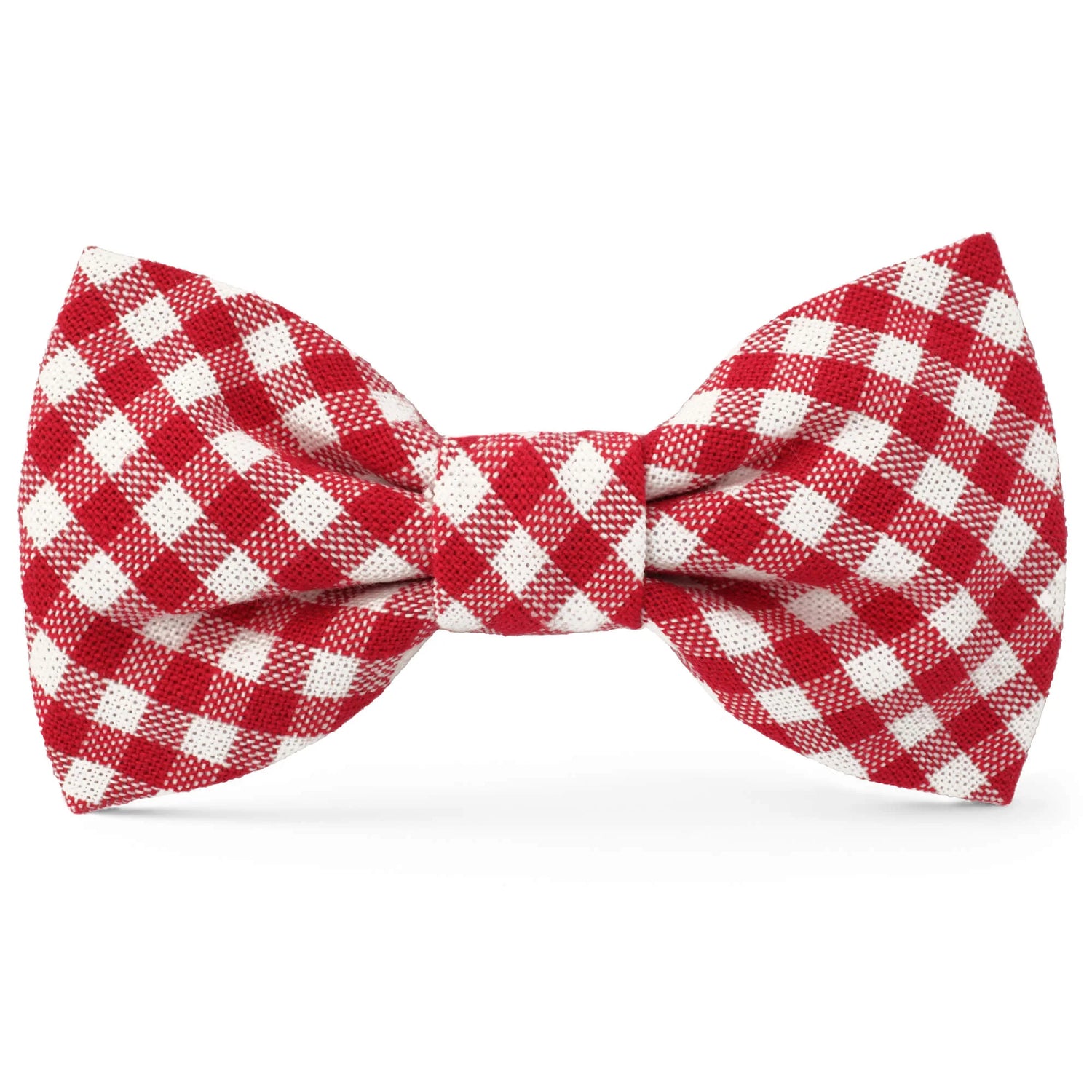 Red Gingham Bow Tie Collar