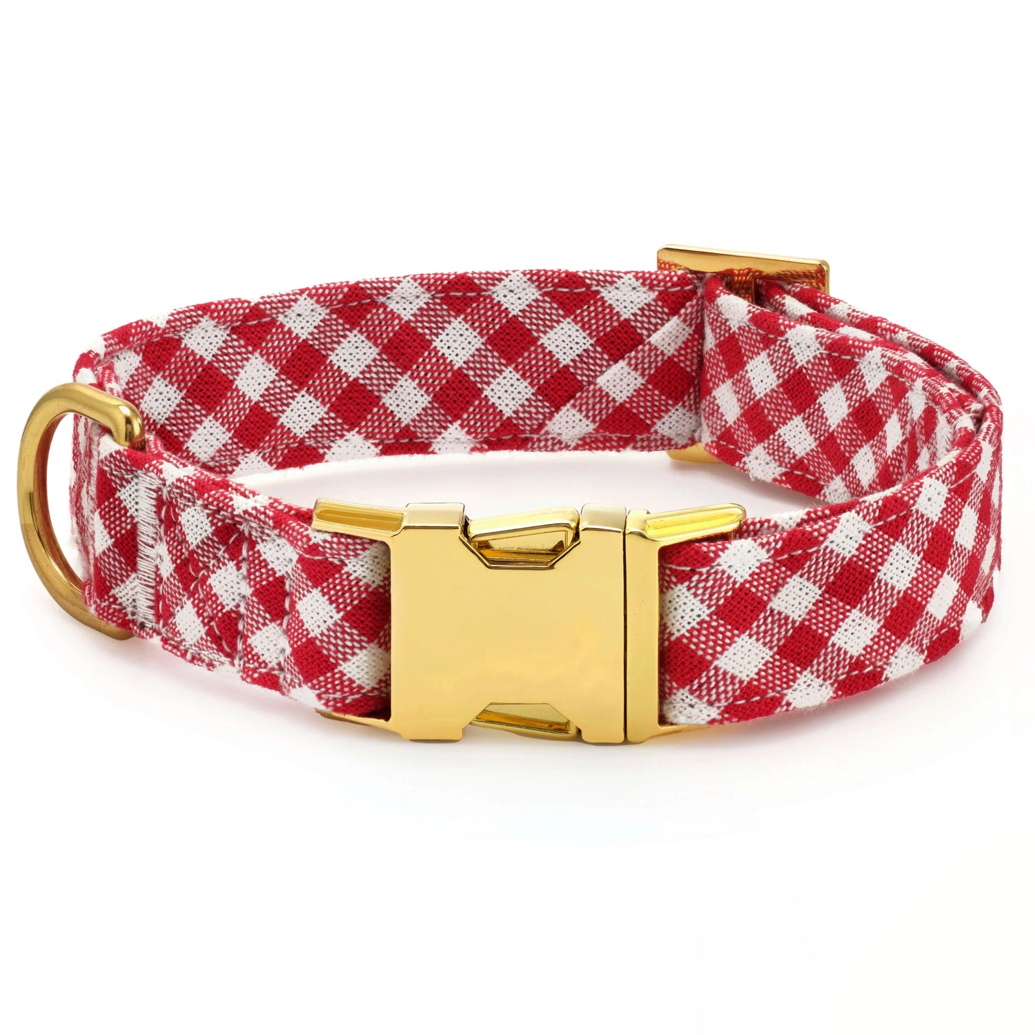 Red Gingham Bow Tie Collar