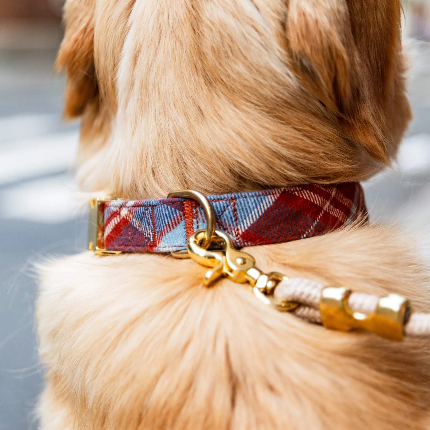 Maple Plaid Flannel Bow Tie Collar