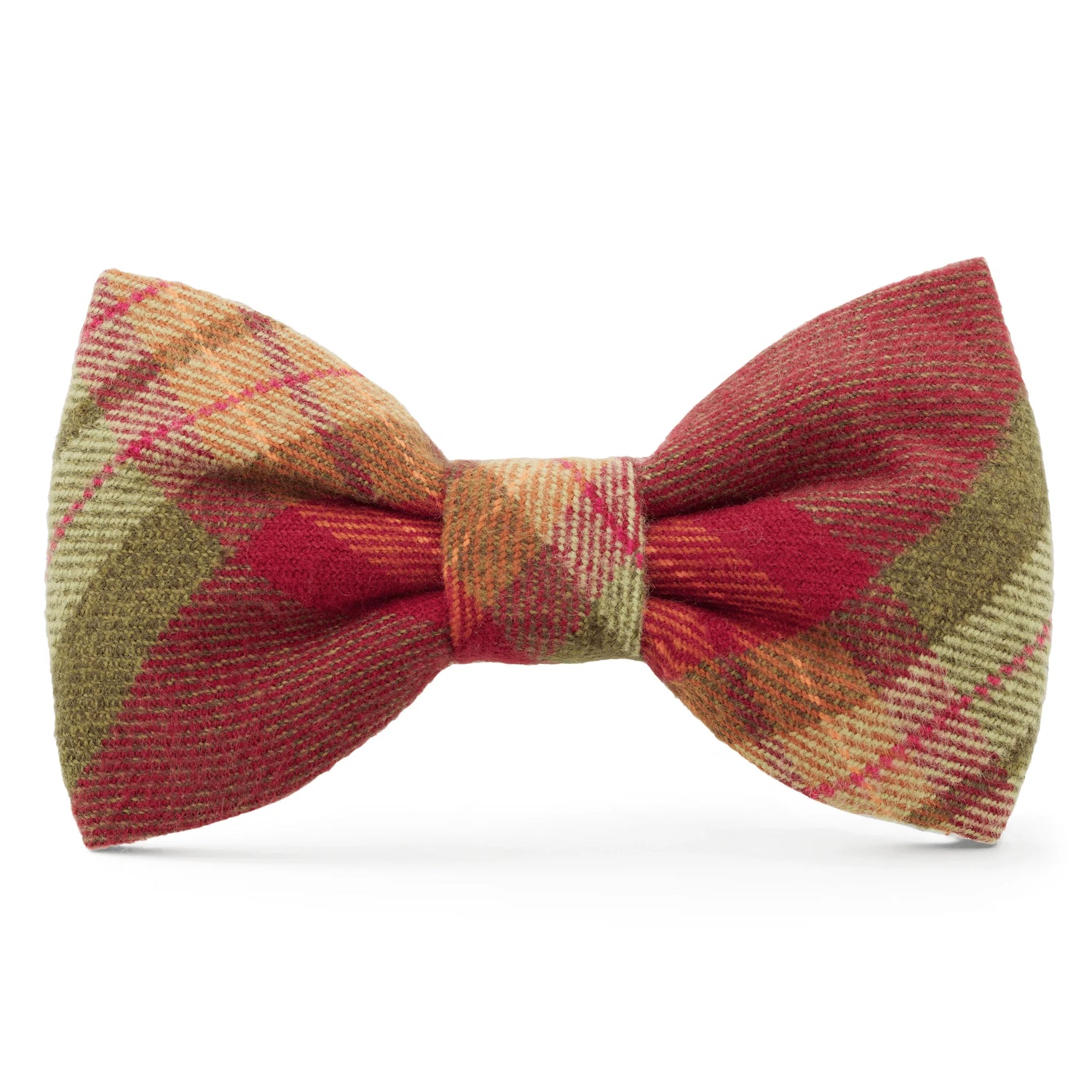 Orchard Plaid Flannel Bow Tie Collar