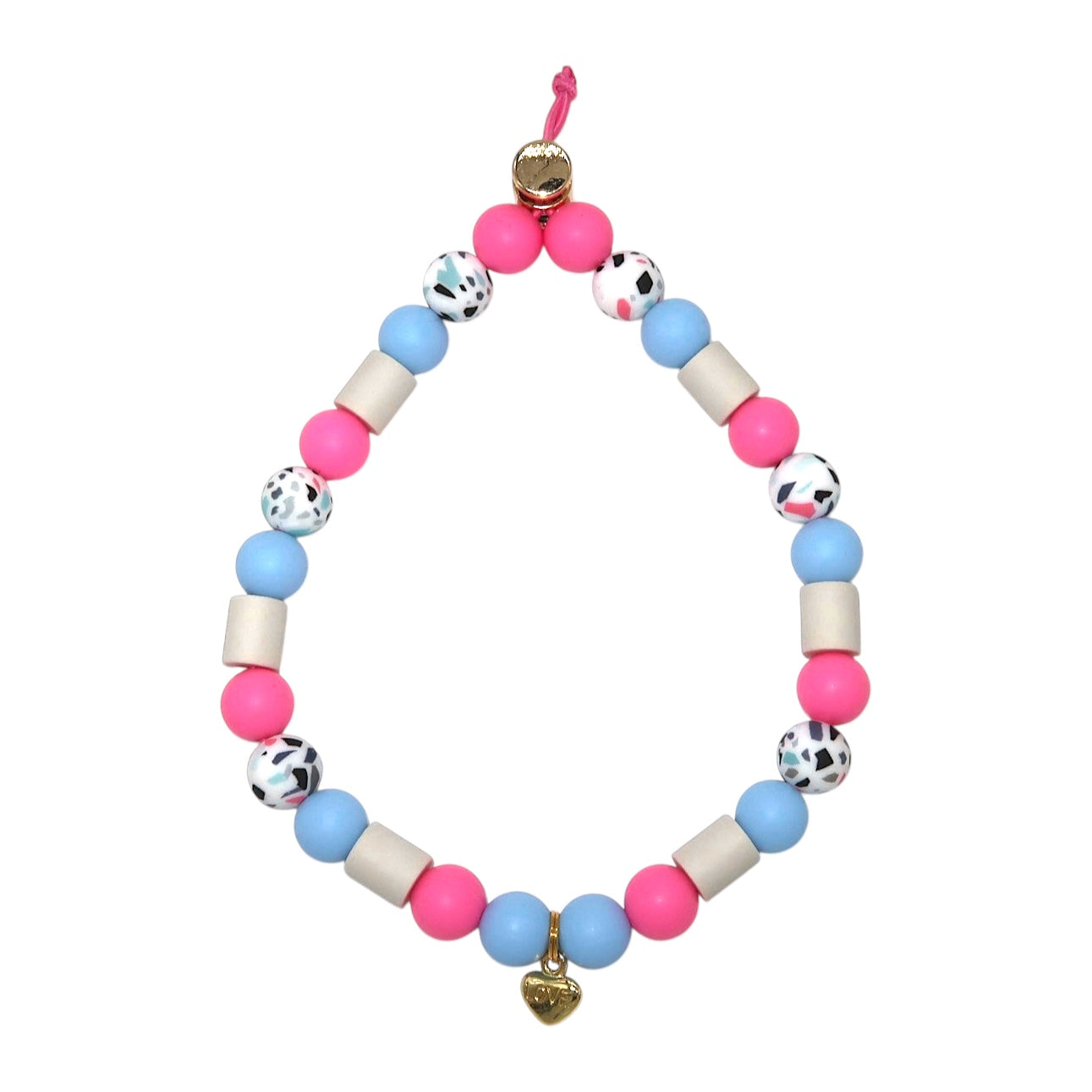 Anti-Tick Beads Collar - Terrazzo