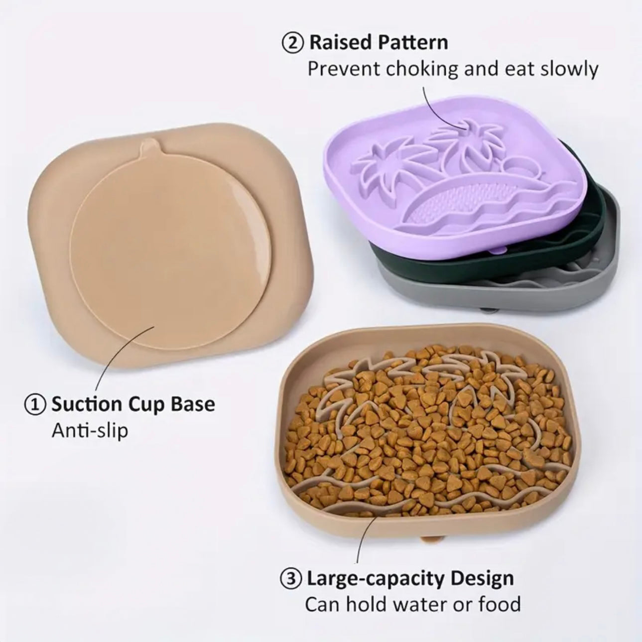 Enrichment Licking Mat with Suction Cup - Tropical Island