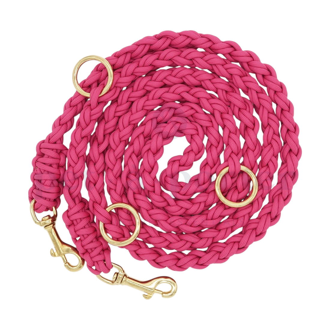 Adjustable Paracord Leash - Fuchsia