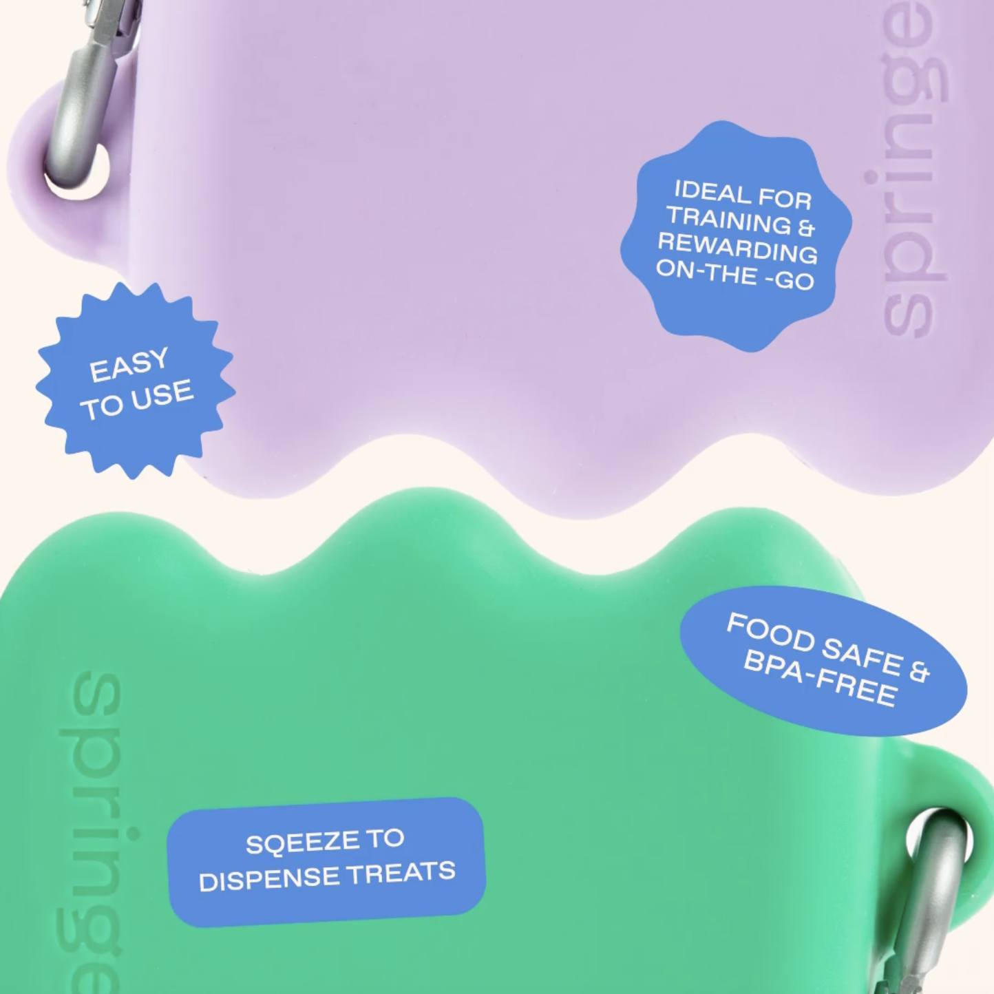 Distributeur de friandises pour chiens en silicone - Lilas